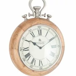 Pacific Lifestyle Nickel & Mango Wood Stopwatch Wall Clock 9 Pacific Lifestyle Nickel & Mango Wood Stopwatch Wall Clock -all lighting Sales Store 30804317 alt02
