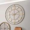 Pacific Lifestyle Antique Grey & Gold Large Wall Clock 120cm 1 Pacific Lifestyle Antique Grey & Gold Large Wall Clock 120cm -all lighting Sales Store 30804319
