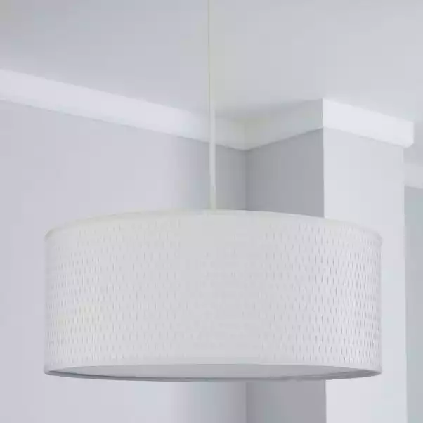Dunelm Bailey Diffuser Lamp Shade 40cm White 4 Dunelm Bailey Diffuser Lamp Shade 40cm White - Image 2