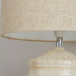 Dunelm Zeeburg Urchin Ceramic Cream Table Lamp -all lighting Sales Store 30808827 alt03