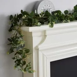 Dunelm Eucalyptus Green Lit Garland 8 Dunelm Eucalyptus Green Lit Garland -all lighting Sales Store 30808831 alt01