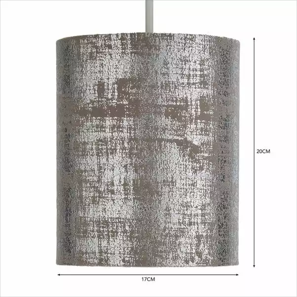 Dunelm Romano 18cm Cylinder Silver Lamp Shade 7 Dunelm Romano 18cm Cylinder Silver Lamp Shade - Image 5