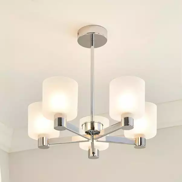 Dunelm Erin Frosted 5 Light Ceiling Fitting 3 Dunelm Erin Frosted 5 Light Ceiling Fitting