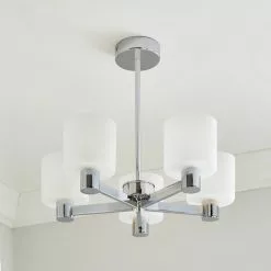 Dunelm Erin Frosted 5 Light Ceiling Fitting 9 Dunelm Erin Frosted 5 Light Ceiling Fitting -all lighting Sales Store 30818152 alt01