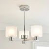 Dunelm Erin Frosted 3 Light Ceiling Fitting 2 Dunelm Erin Frosted 3 Light Ceiling Fitting -all lighting Sales Store 30818153
