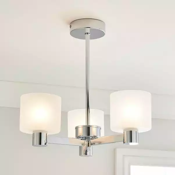 Dunelm Erin Frosted 3 Light Ceiling Fitting 3 Dunelm Erin Frosted 3 Light Ceiling Fitting