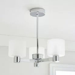 Dunelm Erin Frosted 3 Light Ceiling Fitting 9 Dunelm Erin Frosted 3 Light Ceiling Fitting -all lighting Sales Store 30818153 alt01