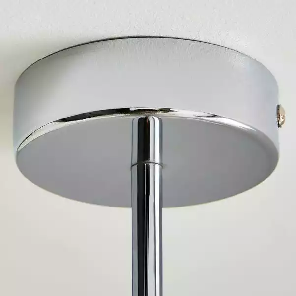 Dunelm Erin Frosted 3 Light Ceiling Fitting 5 Dunelm Erin Frosted 3 Light Ceiling Fitting - Image 3