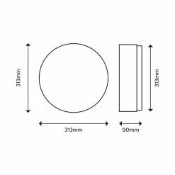 Philips Balance Integrated LED Bathroom Ceiling Light 10 Philips Balance Integrated LED Bathroom Ceiling Light -all lighting Sales Store 30838284 alt02