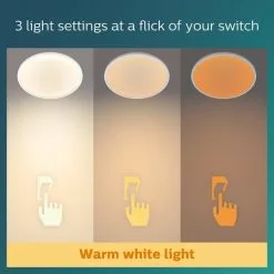 Philips Superslim Integrated LED Ceiling Light, Warm White 11 Philips Superslim Integrated LED Ceiling Light, Warm White -all lighting Sales Store 30838286 alt03