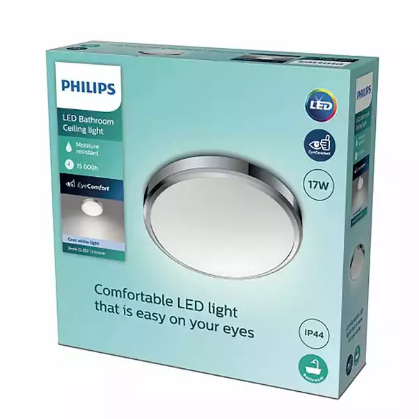Philips Doris Integrated LED Ceiling Light, Cool White 3 Philips Doris Integrated LED Ceiling Light, Cool White