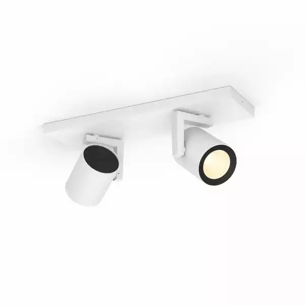 Philips HUE Argenta 2 Light Smart LED Ceiling Spotlight Bar 4 Philips HUE Argenta 2 Light Smart LED Ceiling Spotlight Bar - Image 2