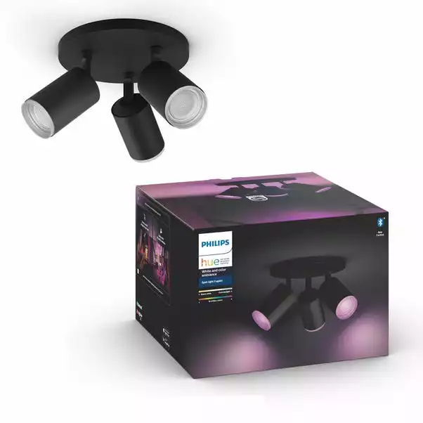 Philips HUE Fugato 3 Light Smart LED Ceiling Spotlight Plate 3 Philips HUE Fugato 3 Light Smart LED Ceiling Spotlight Plate