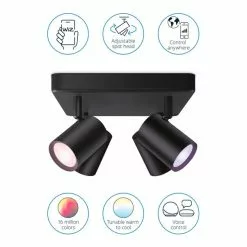WiZ Connected WiZ Imageo Smart 4 Light LED Adjustable Spotlight 10 WiZ Connected WiZ Imageo Smart 4 Light LED Adjustable Spotlight -all lighting Sales Store 30838378 alt02