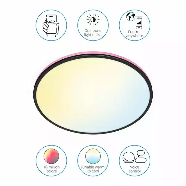 WiZ Connected WiZ Aura Smart LED Ceiling Light 5 WiZ Connected WiZ Aura Smart LED Ceiling Light - Image 3